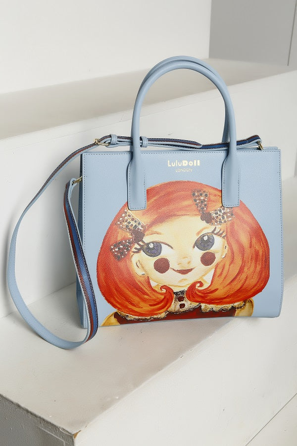 GracefullY Avril” Sky Blue Tote