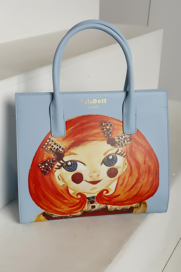 GracefullY Avril” Sky Blue Tote