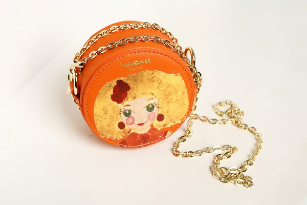 CLASSY SHIELA Red Yellow Round bag
