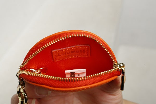 Red Yellow Zip Wallet Key Chain