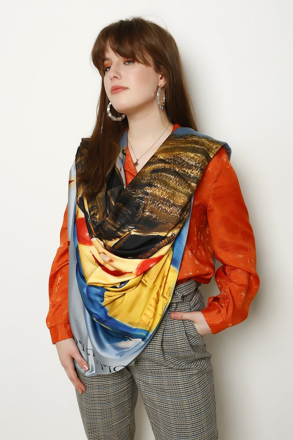 Smarty Mimi Signature Shield Silk Scarf