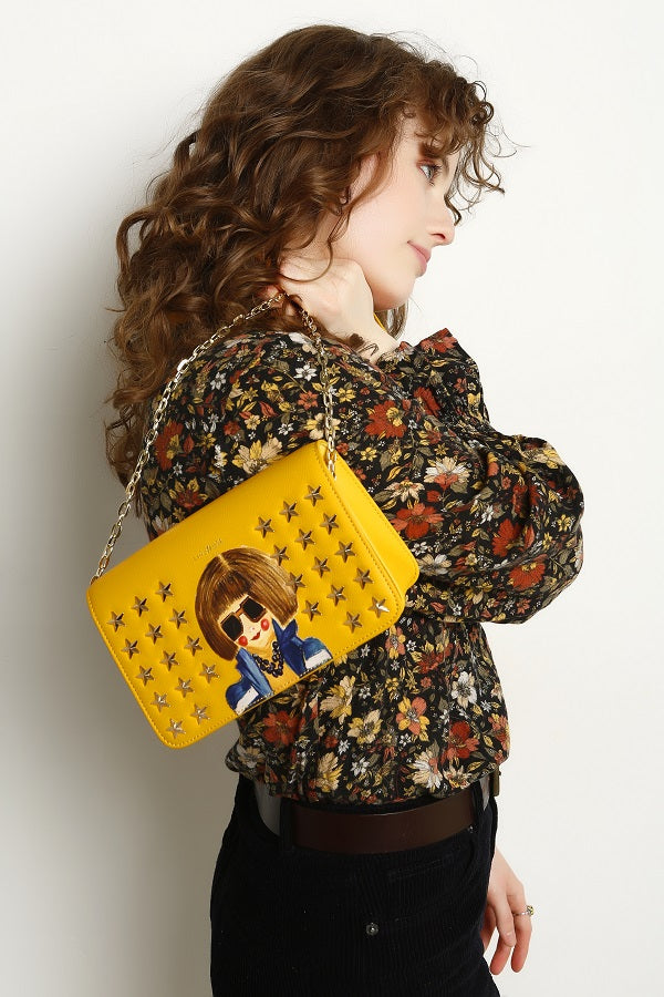 Smarty Mimi Mustard Yellow Crossbody
